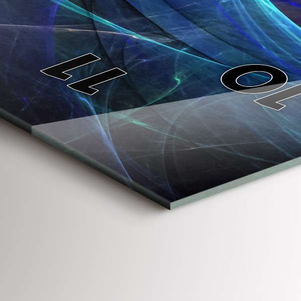 Orologio verticale Frattale colorato