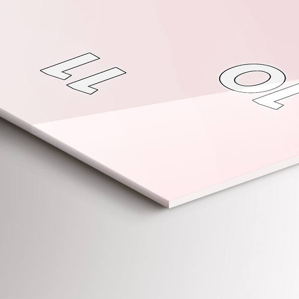 Orologio verticale La scritta Ama te stesso