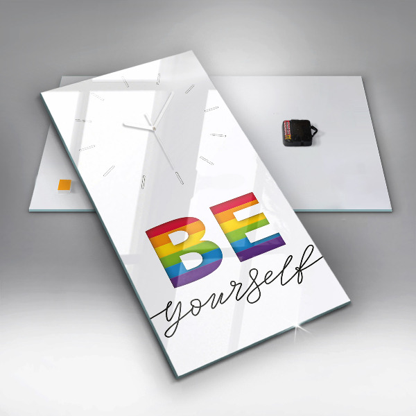 Orologio verticale La scritta Sii te stesso