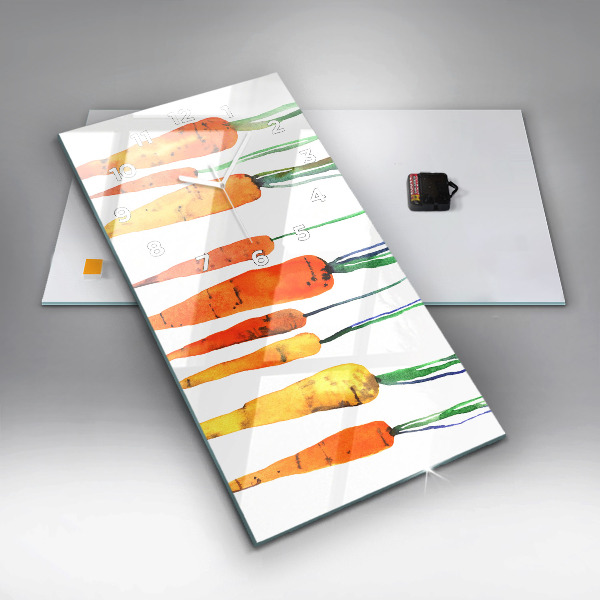 Orologio verticale Illustrazione di carota