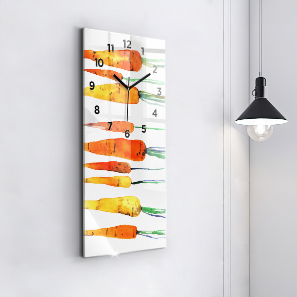 Orologio verticale Illustrazione di carota