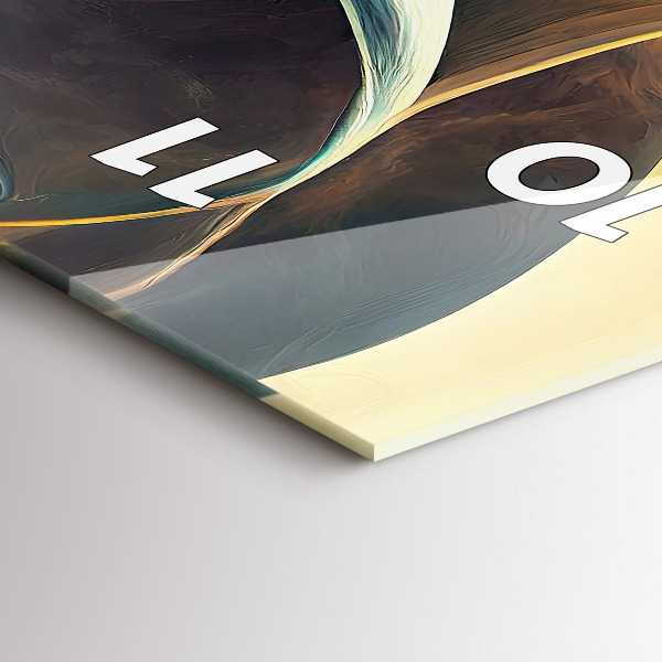 Orologio verticale in vetro Cascata che scorre