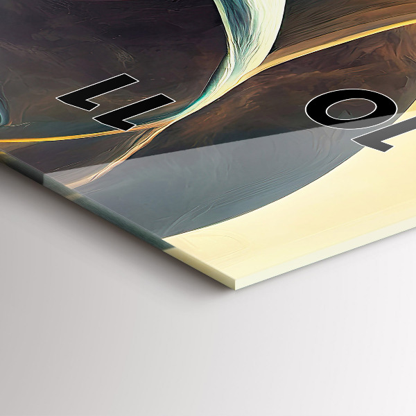 Orologio verticale in vetro Cascata che scorre