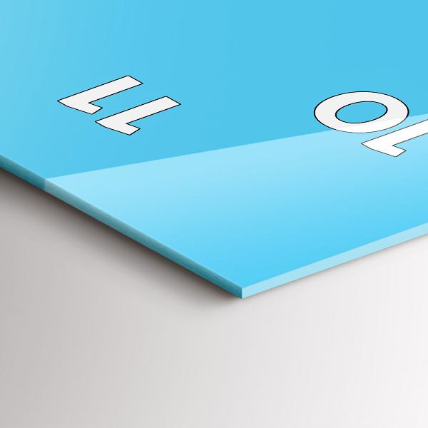 Orologio verticale in vetro Disegno della lampadina