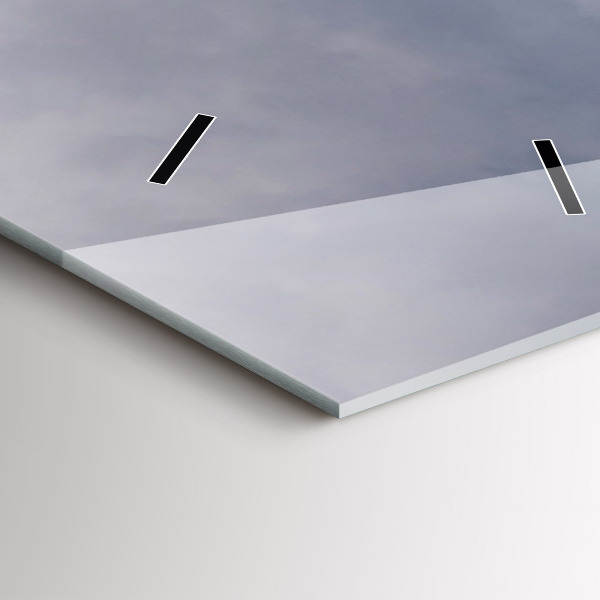 Orologio verticale in vetro Montagne Rocciose