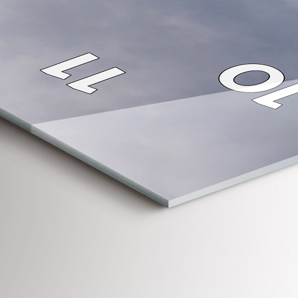 Orologio verticale in vetro Montagne Rocciose