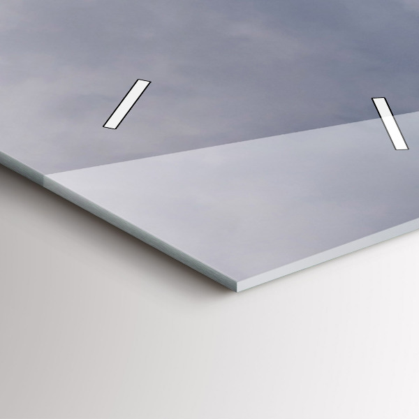 Orologio verticale in vetro Montagne Rocciose