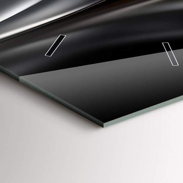 Orologio verticale in vetro Astrazione