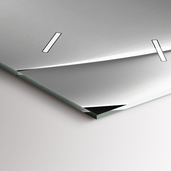 Orologio verticale in vetro Astrazione d'argento