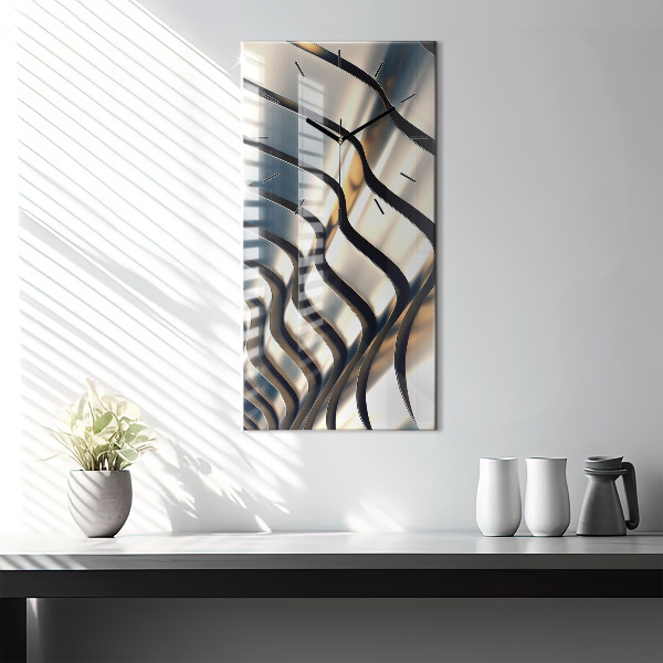 Orologio verticale in vetro Modello argento