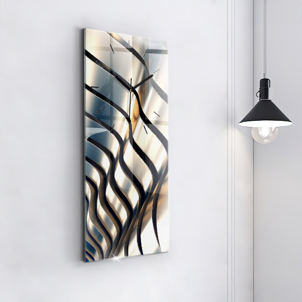 Orologio verticale in vetro Modello argento