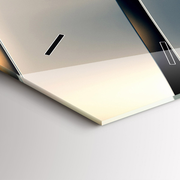 Orologio verticale in vetro Modello argento