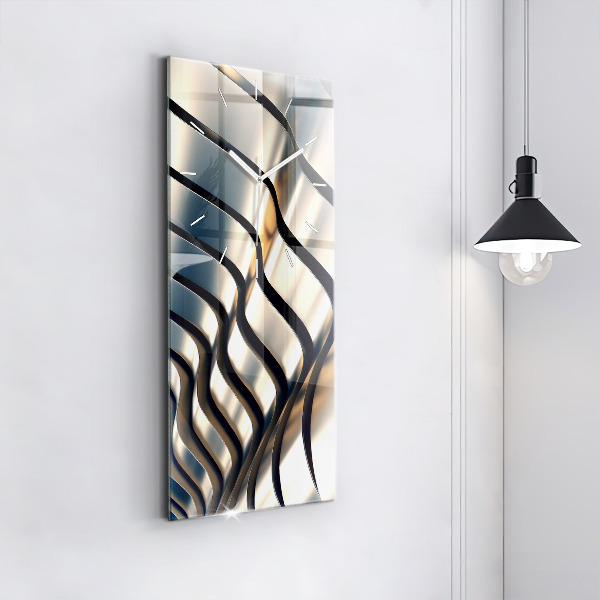 Orologio verticale in vetro Modello argento