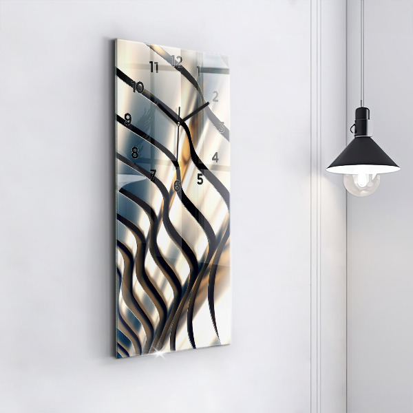 Orologio verticale in vetro Modello argento