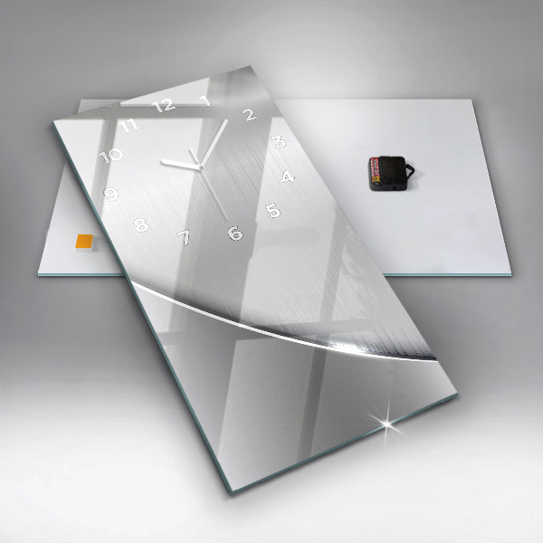 Orologio verticale in vetro Modello argento