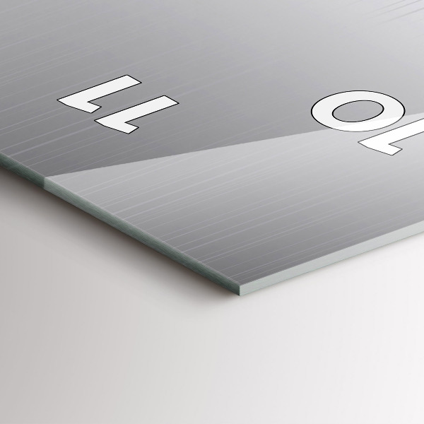 Orologio verticale in vetro Modello argento