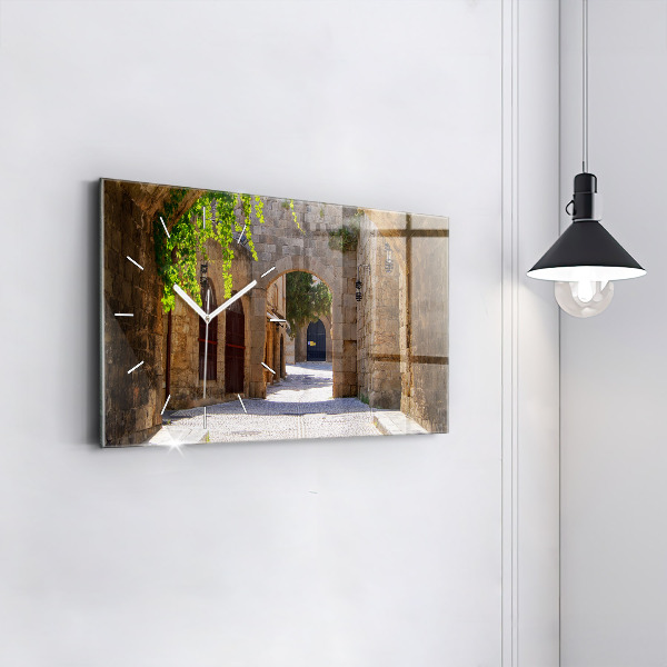 Orologio rettangolare Pittoresca strada di Rodi