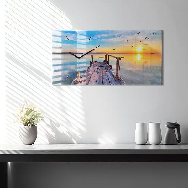 Orologio rettangolare Molo del lago