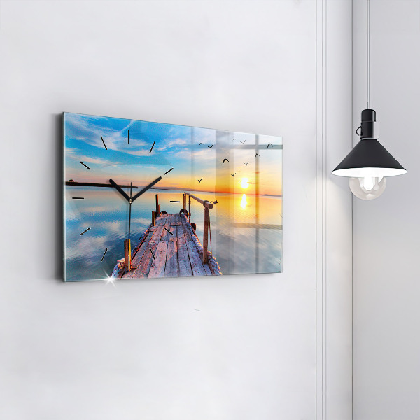 Orologio rettangolare Molo del lago