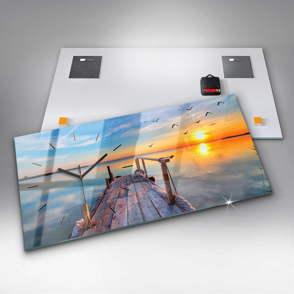 Orologio rettangolare Molo del lago