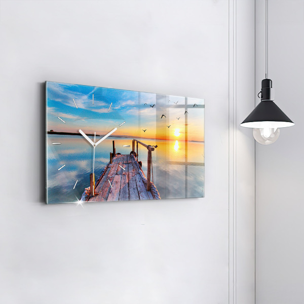 Orologio rettangolare Molo del lago