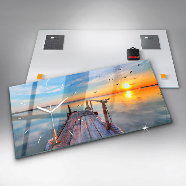 Orologio rettangolare Molo del lago