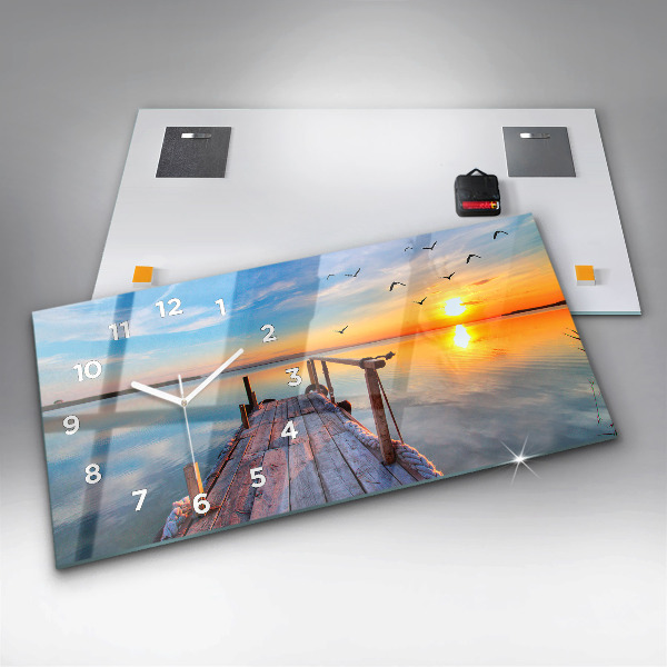 Orologio rettangolare Molo del lago