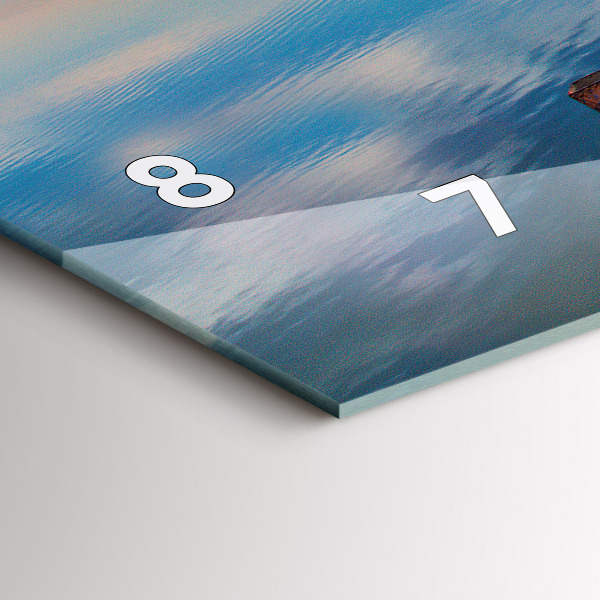 Orologio rettangolare Molo del lago