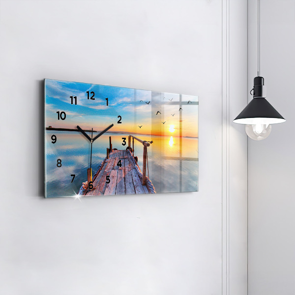 Orologio rettangolare Molo del lago