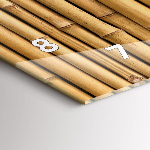 Orologio rettangolare Bastoncini di bambù