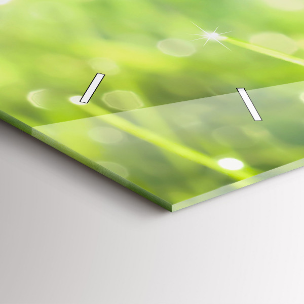 Orologio rettangolare Erba verde