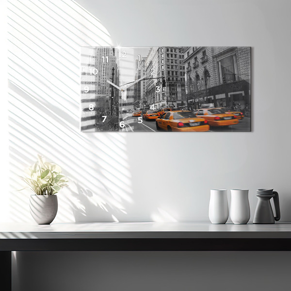 Orologio rettangolare Manhattan e i taxi