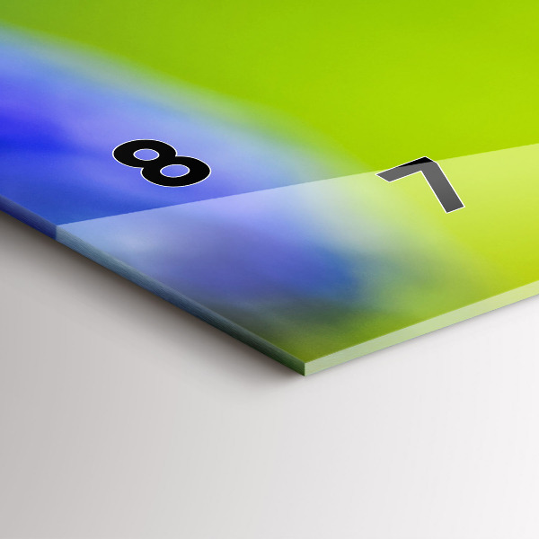 Orologio rettangolare Fiori blu