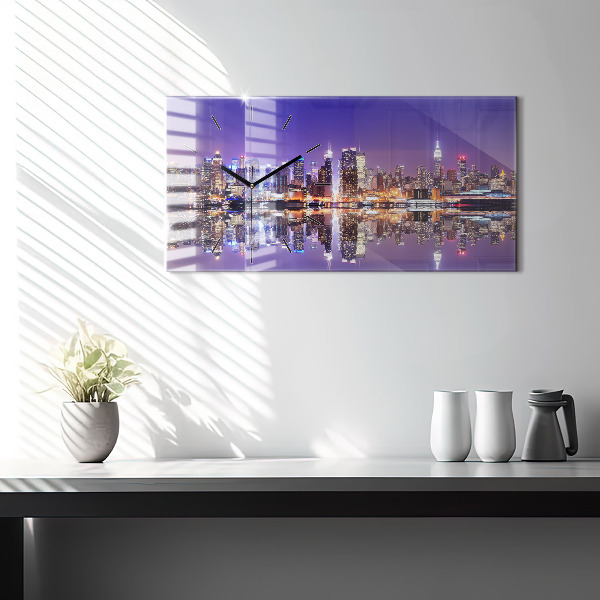 Orologio rettangolare New York di notte