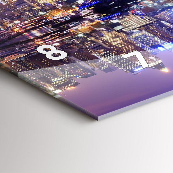 Orologio rettangolare New York di notte