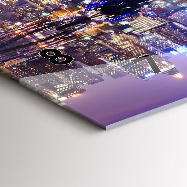 Orologio rettangolare New York di notte