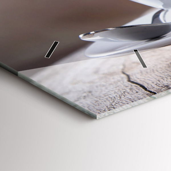 Orologio rettangolare Una tazza di caffè