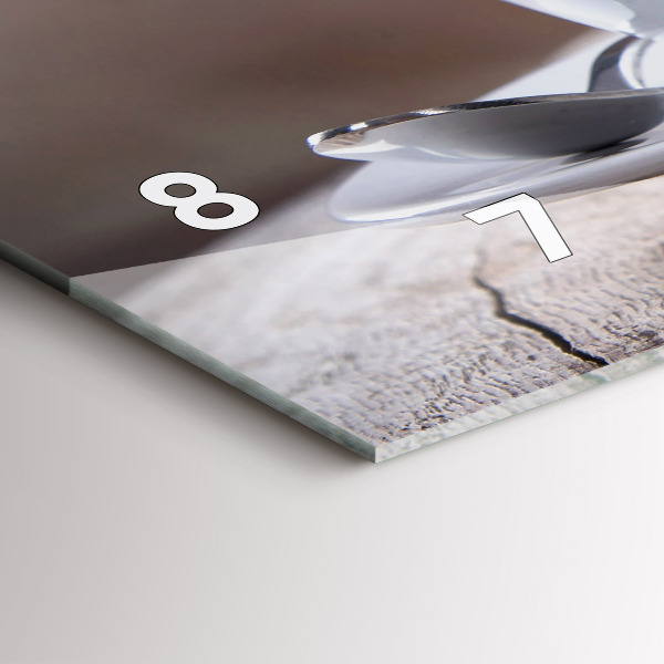 Orologio rettangolare Una tazza di caffè