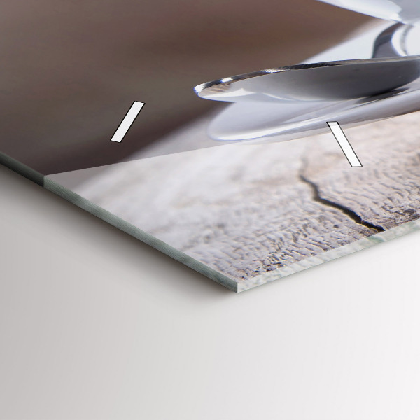 Orologio rettangolare Una tazza di caffè