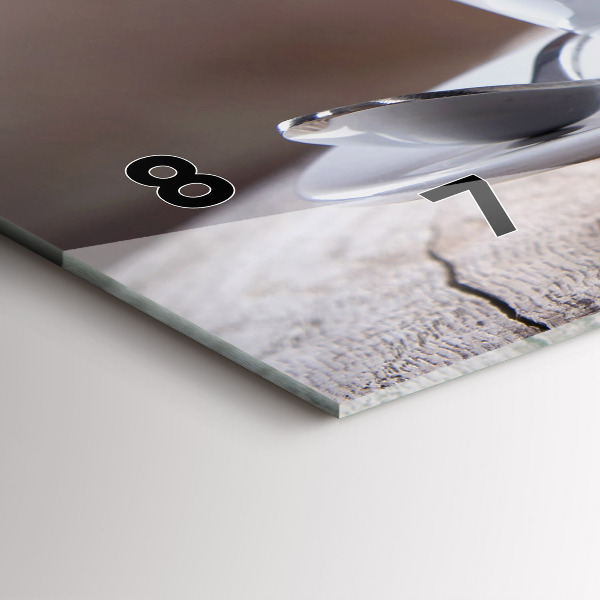 Orologio rettangolare Una tazza di caffè