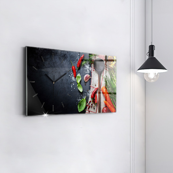 Orologio rettangolare Verdure