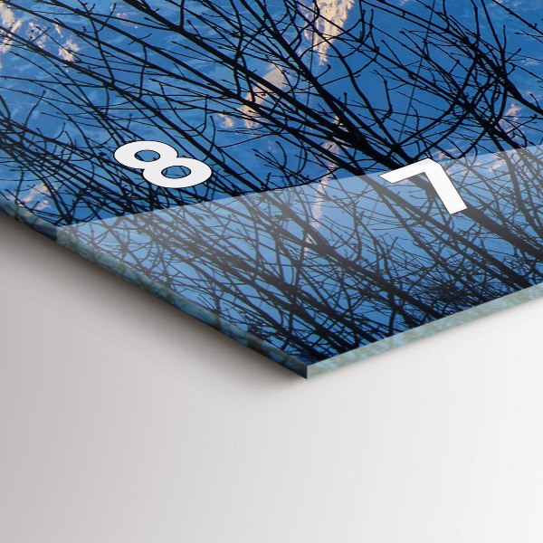 Orologio rettangolare Vista sulle montagne