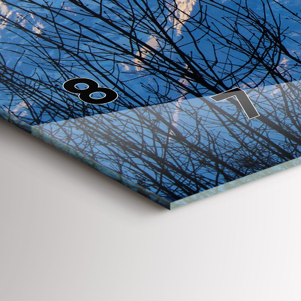 Orologio rettangolare Vista sulle montagne