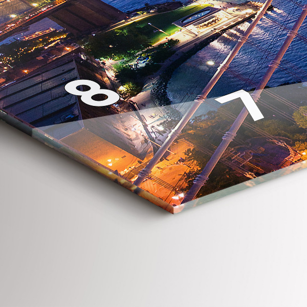 Orologio rettangolare New York e il tramonto