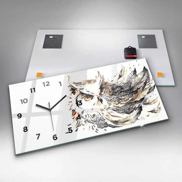 Orologio rettangolare Gufo simbolo di saggezza