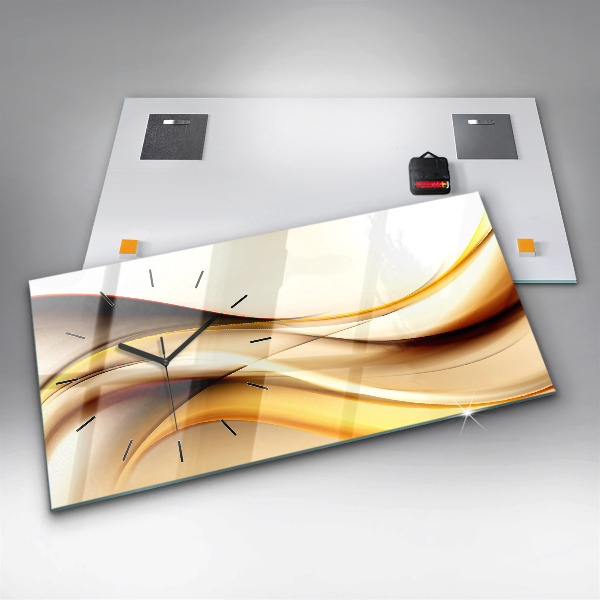 Orologio rettangolare Onda astratta