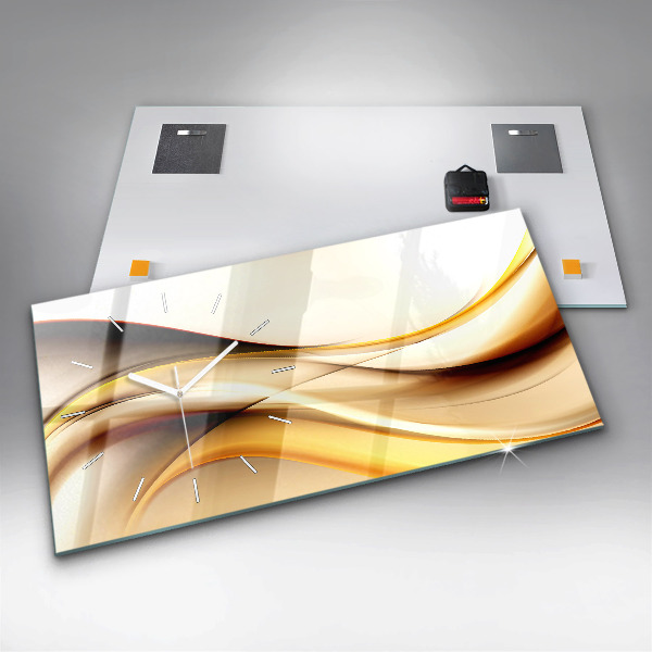 Orologio rettangolare Onda astratta