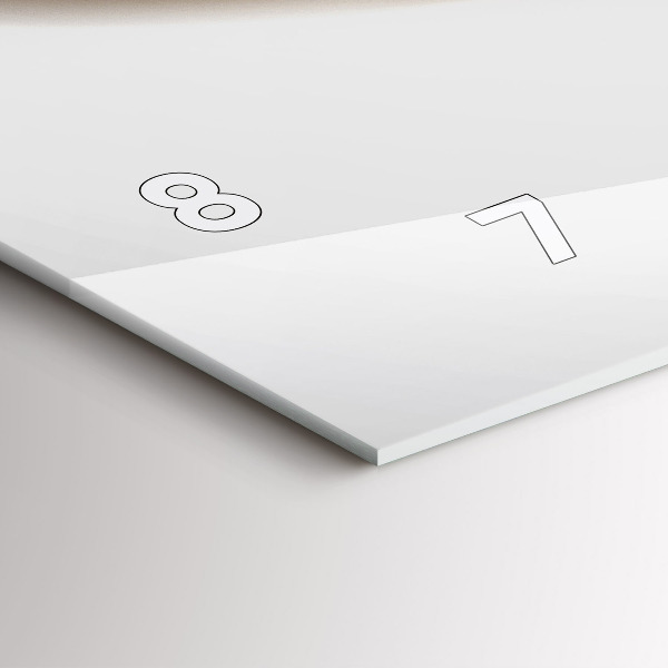 Orologio rettangolare Linee astratte