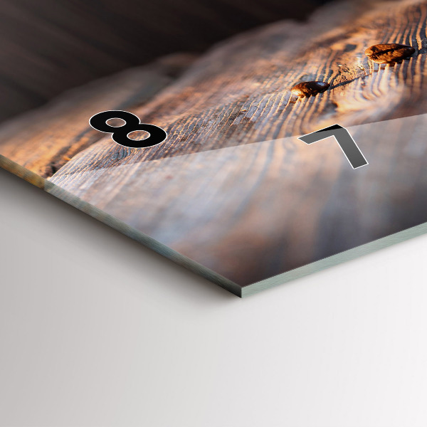 Orologio rettangolare Una tazza di caffè