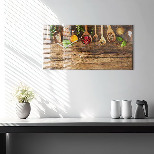 Orologio rettangolare Cucchiai di spezie